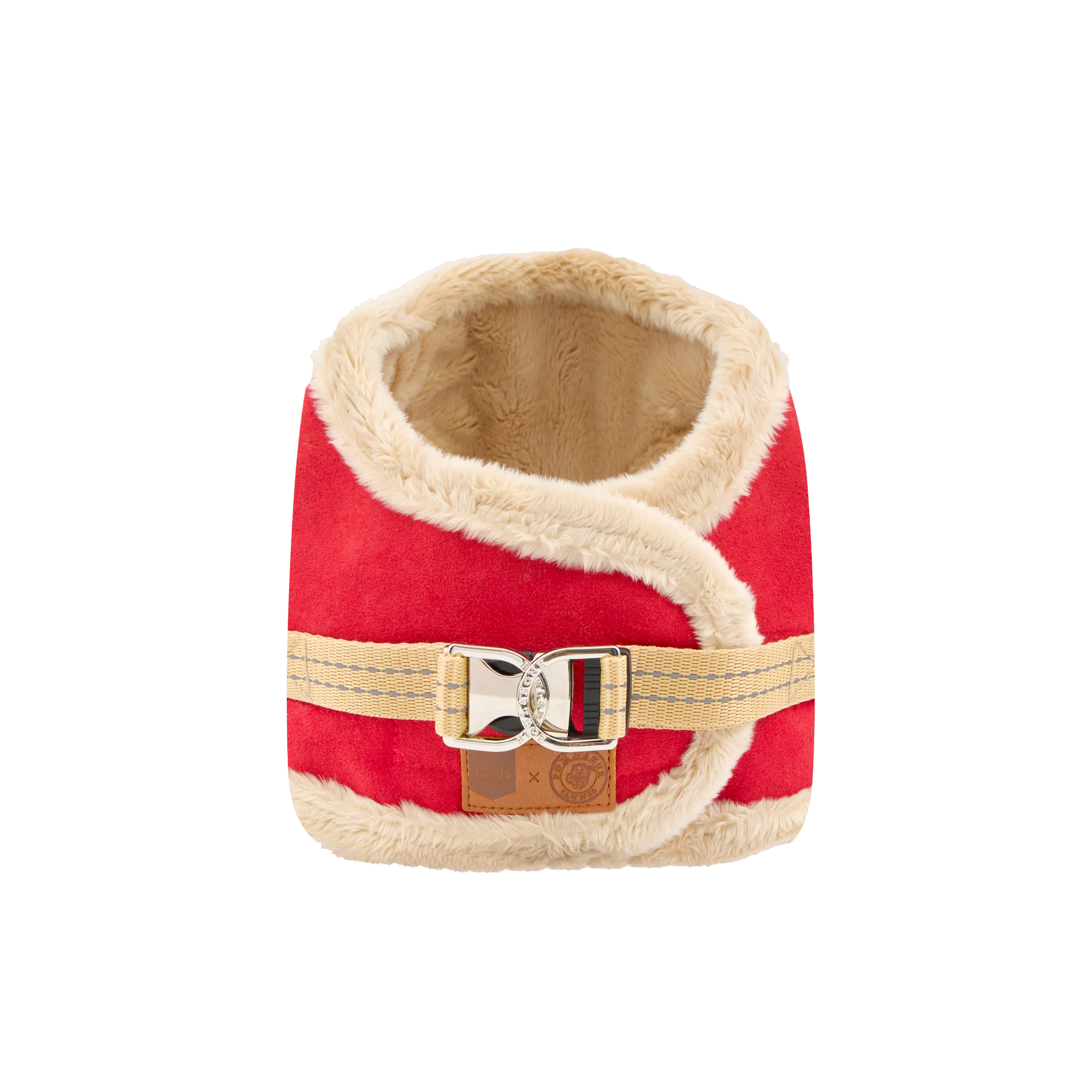 Manteau Harnais pour Chien YETI Rouge par Pom d'Azur front