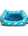 Moomin Blue Ski Holidays Lit Chien par SohoPoms - Pom D'Azur