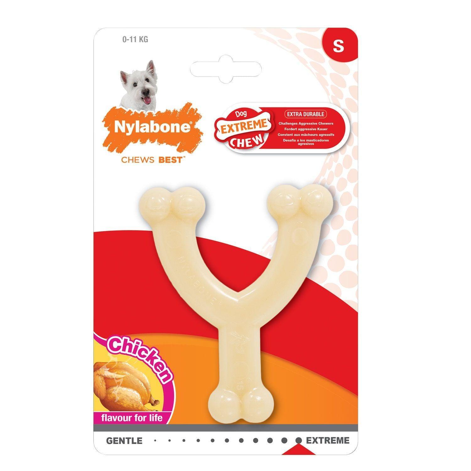 Nylabone Wishbone Os Jouet Pour Chien Saveur Poulet - Pom D'Azur