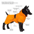 Charger l'image dans la visionneuse de la galerie, Parka Imperméable Chien Orange par PAIKKA
