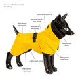 Load image into Gallery viewer, Parka Imperméable Chien Jaune par PAIKKA
