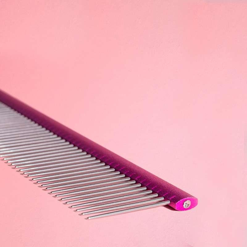 Peigne démêlant &#39;Diamonds&#39; pour Poméranien par Pom Beauty - Pom D&#39;Azur