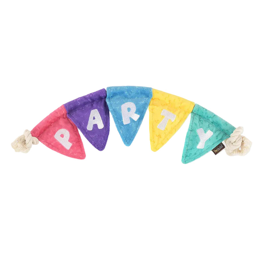 Peluche pour Chien Banderole d'anniversaire 'Party'