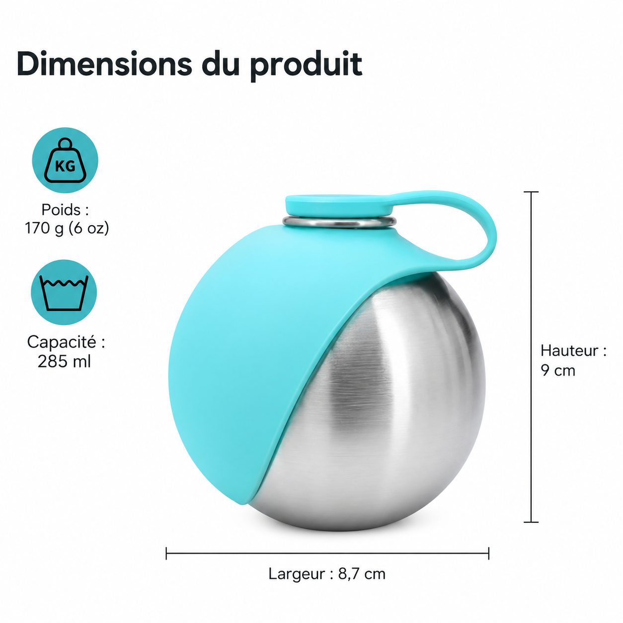 Petite Gourde pour chien 280ml