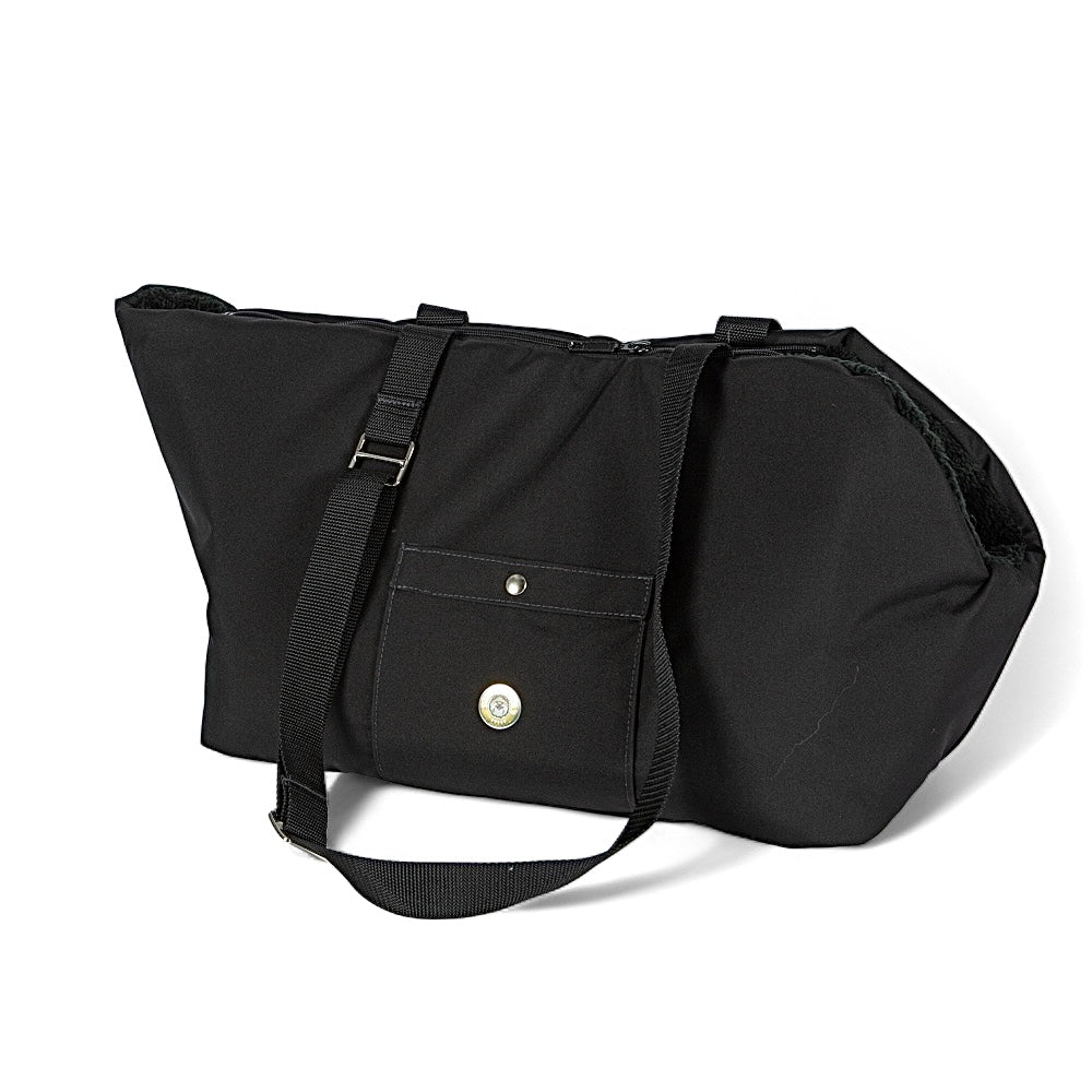 Sac de Transport pour chien Luxe et Comfort Noir par SohoPoms