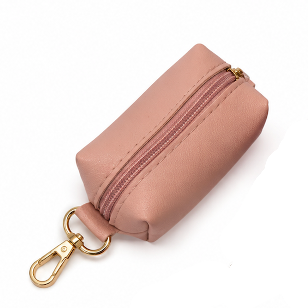 Pochette à Friandises &amp; Sac à Déjections 2-en-1 – Collection Riviera rose pastel