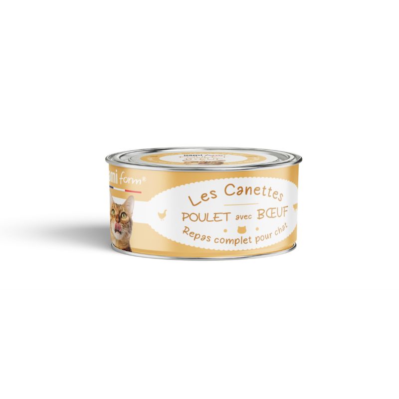 Repas complet pour chat Poulet & Boeuf 70G