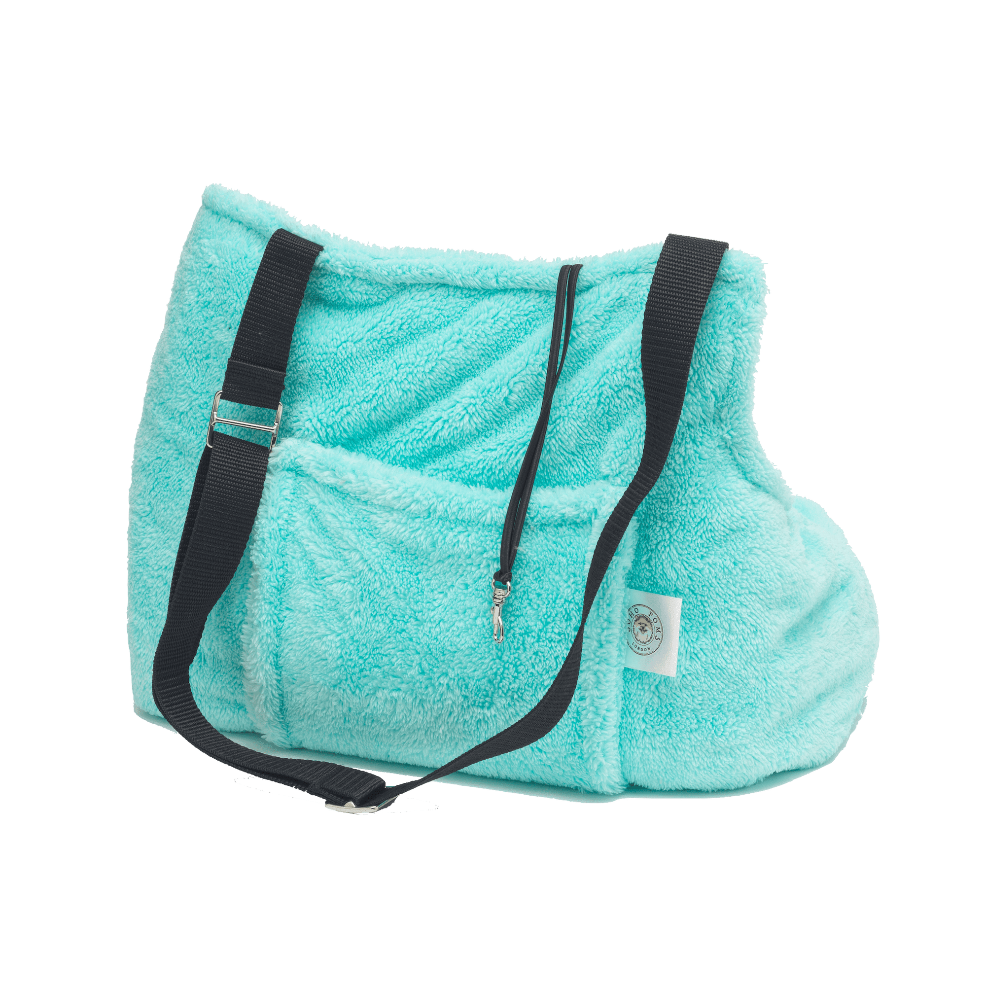 Sac de Transport Bleu 'Pom d'Azur' Teddy Bear par Sohopoms - Pom D'Azur