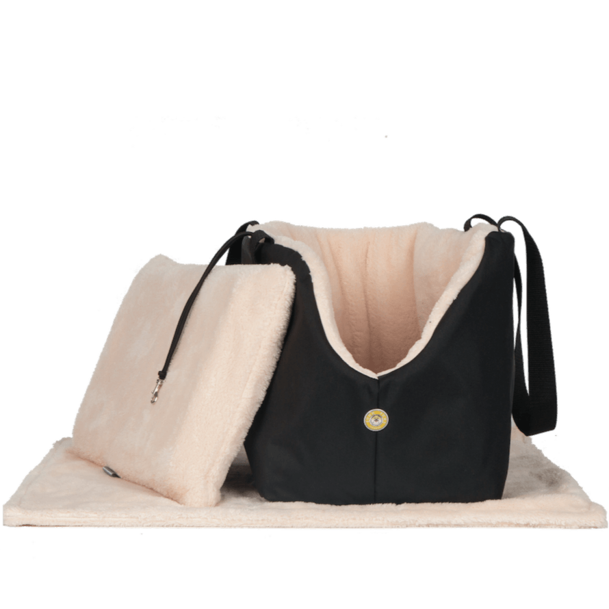 Sac de Transport pour chien Luxe et Confort Rose par SohoPoms - Pom D'Azur