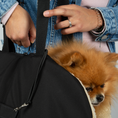 Load image into Gallery viewer, Sac de Transport pour chien Luxe et Comfort Noir par SohoPoms
