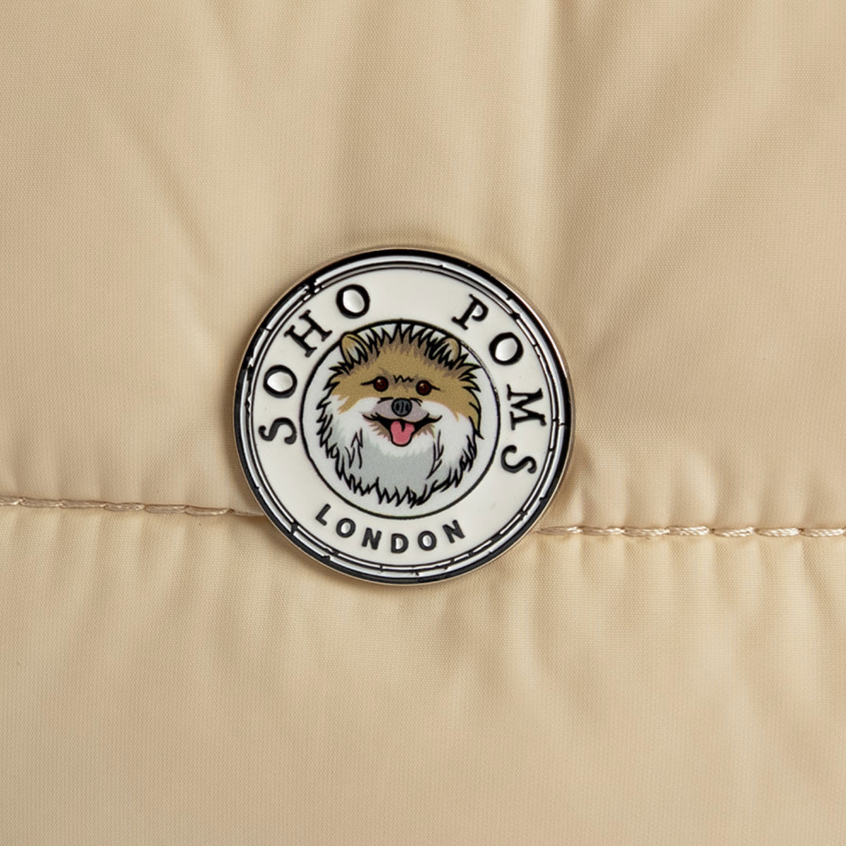 Sac de Transport pour Chien Riviera Duffle Sable – Pom d’Azur × Soho Poms London