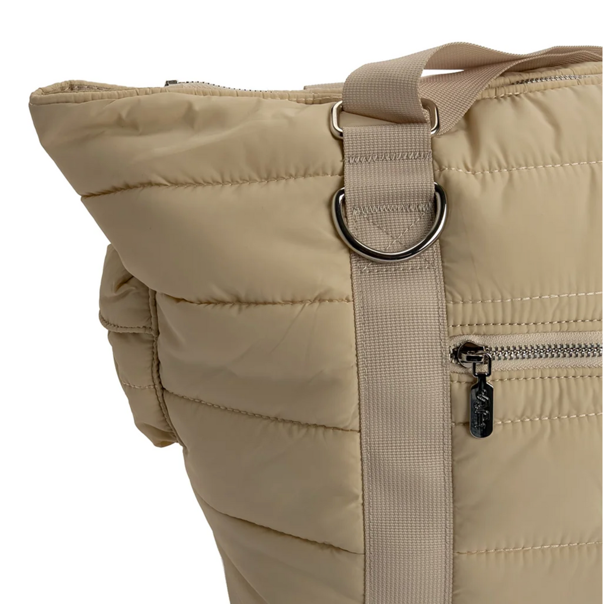 Sac de Transport pour Chien Riviera Duffle Sable – Pom d’Azur × Soho Poms London