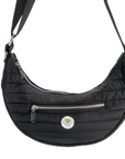 Sac de Promenade Crossbody Demi Lune – Soho Poms x Pom d’Azur
