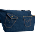 Sac de Transport Denim Navy – Pom d’Azur × Soho Poms London