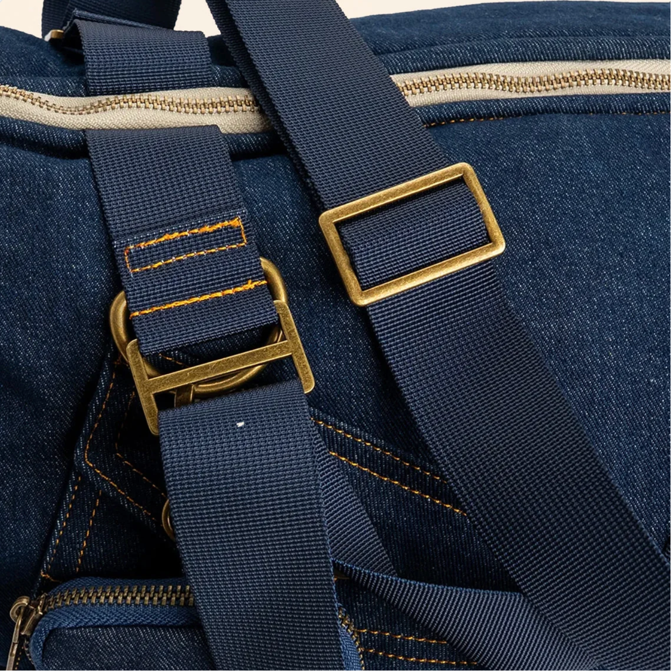 Sac de Transport Denim Navy – Pom d’Azur × Soho Poms London