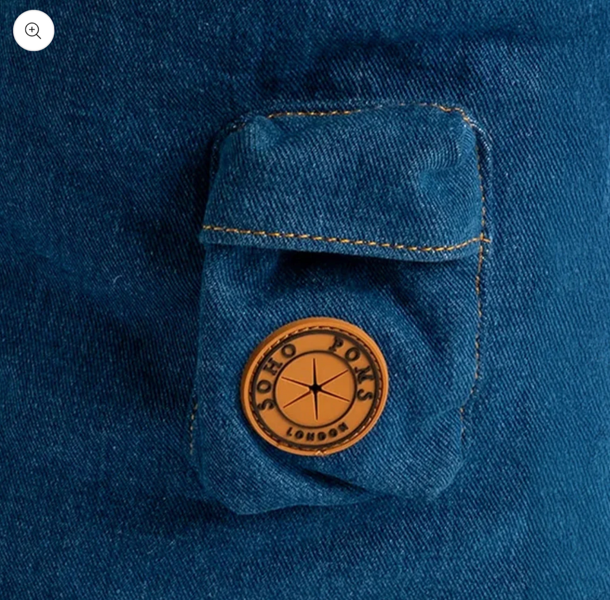 Sac de Transport Denim Océan – Pom d’Azur × Soho Poms London