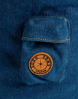 Sac de Transport Denim Océan – Pom d’Azur × Soho Poms London