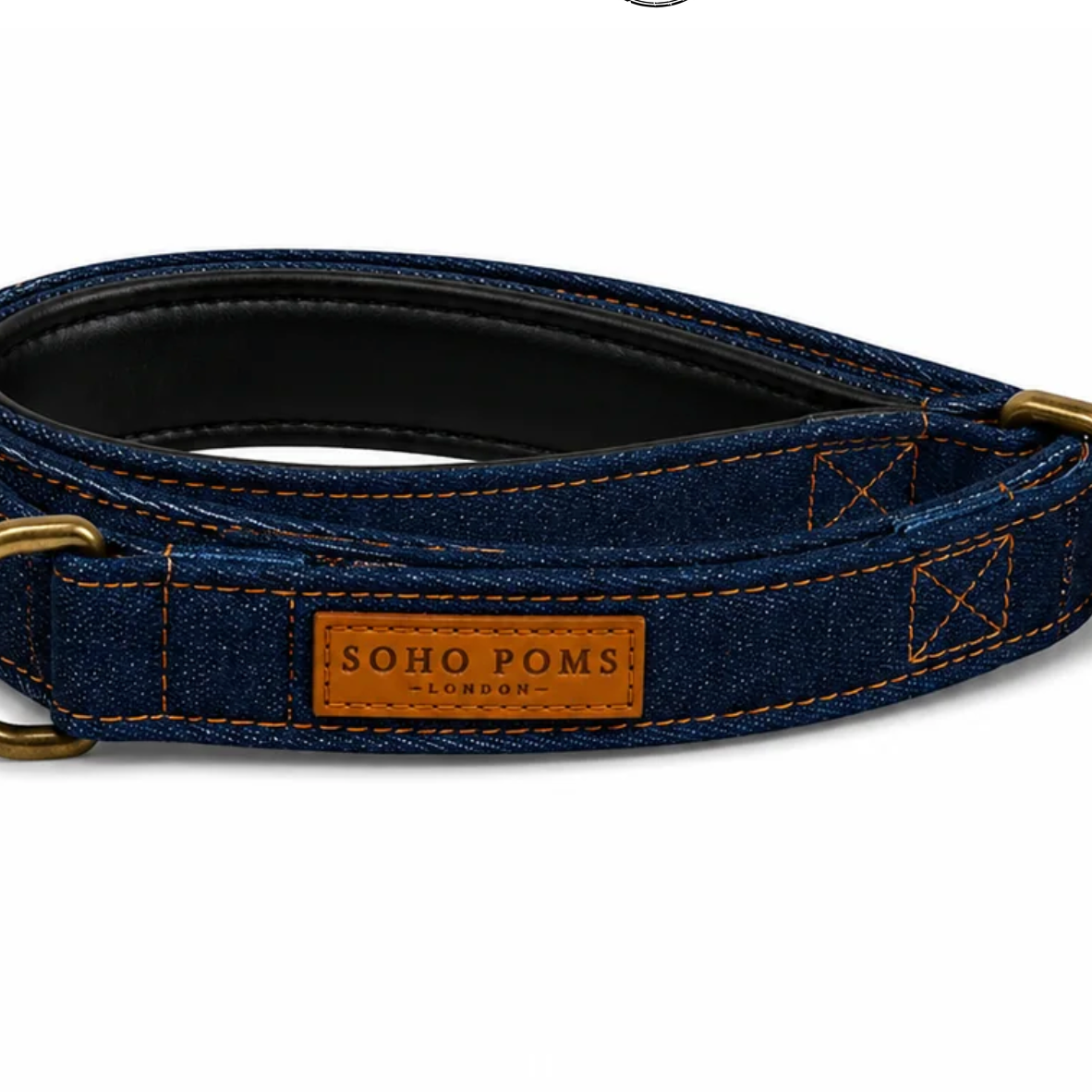 Laisse pour Chien en Denim – Collection Riviera Pom d'Azur x Sohopoms