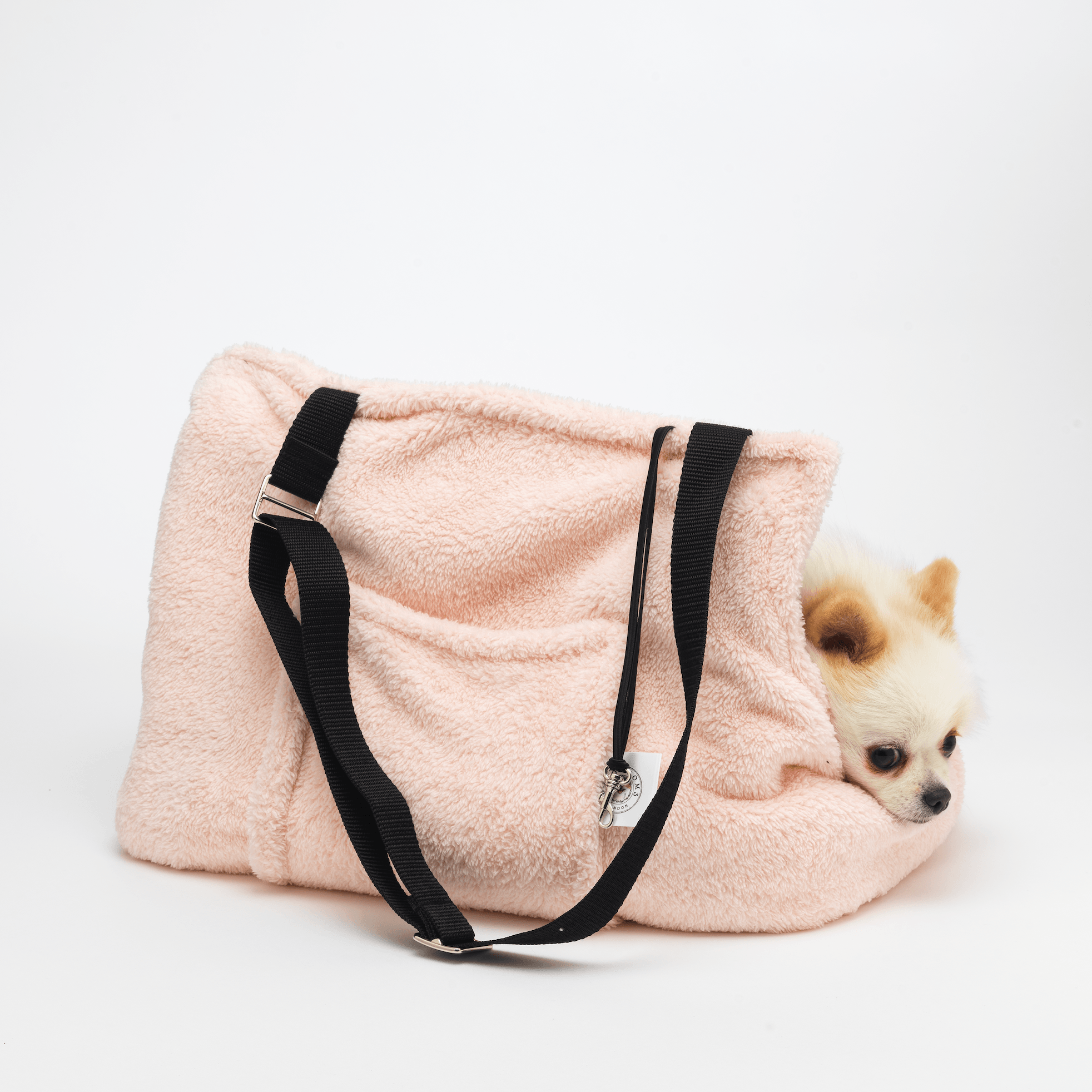 Sac de Transport Rose 'Pom d'Azur' Teddy Bear par Sohopoms - Pom D'Azur