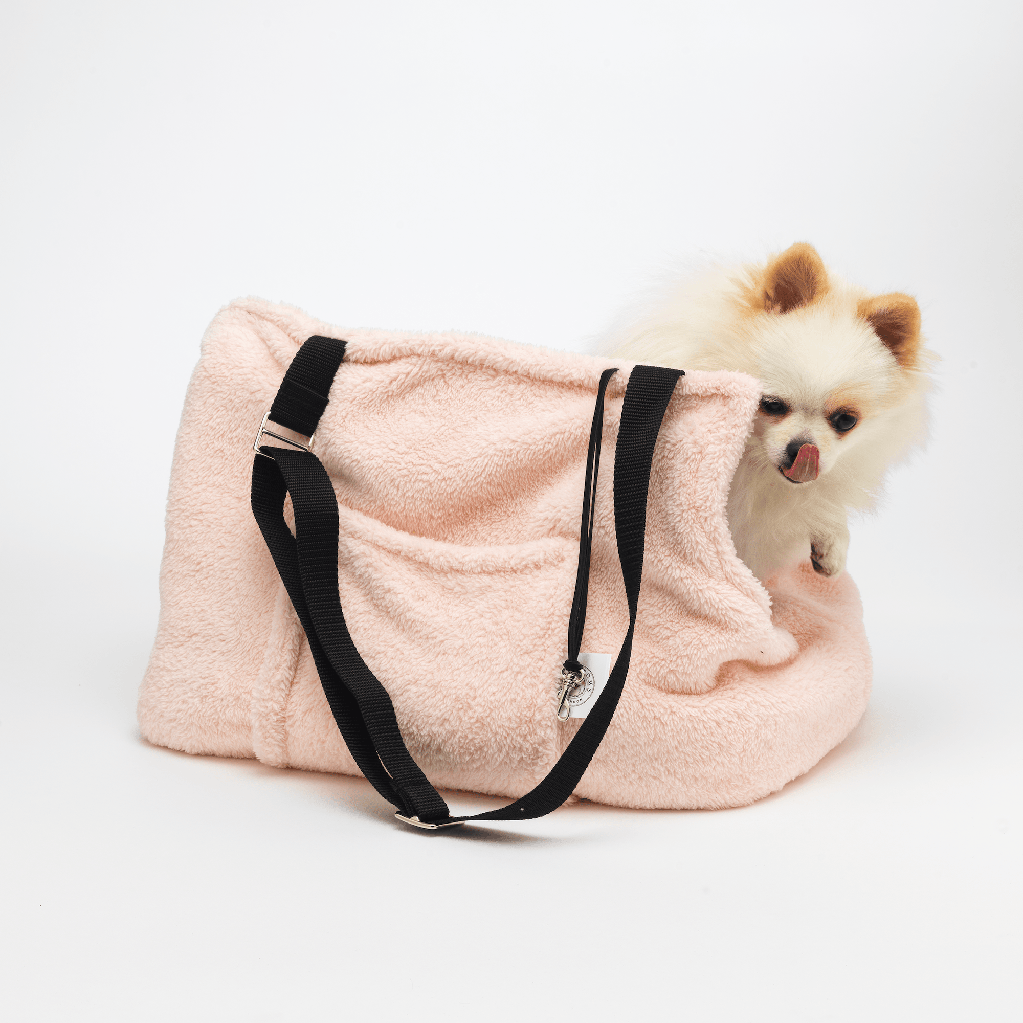 Sac de Transport Rose 'Pom d'Azur' Teddy Bear par Sohopoms - Pom D'Azur