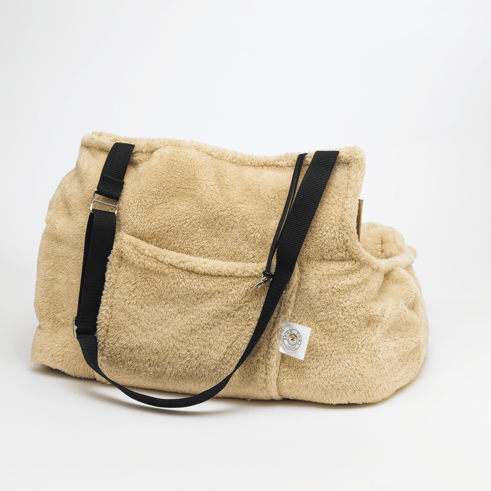 Sac de Transport Beige 'Pom d'Azur' Teddy Bear par Sohopoms - Pom D'Azur