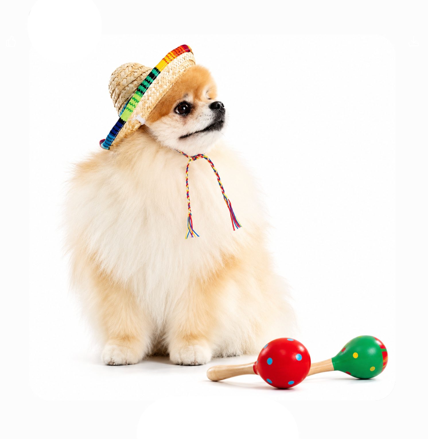 Sombrero Fiesta Premium pour Chien – Chapeau Mexicain Ajustable