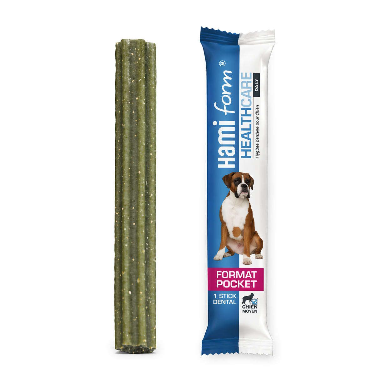 Stick dentaire de Poche Rafraîchissant pour Chien