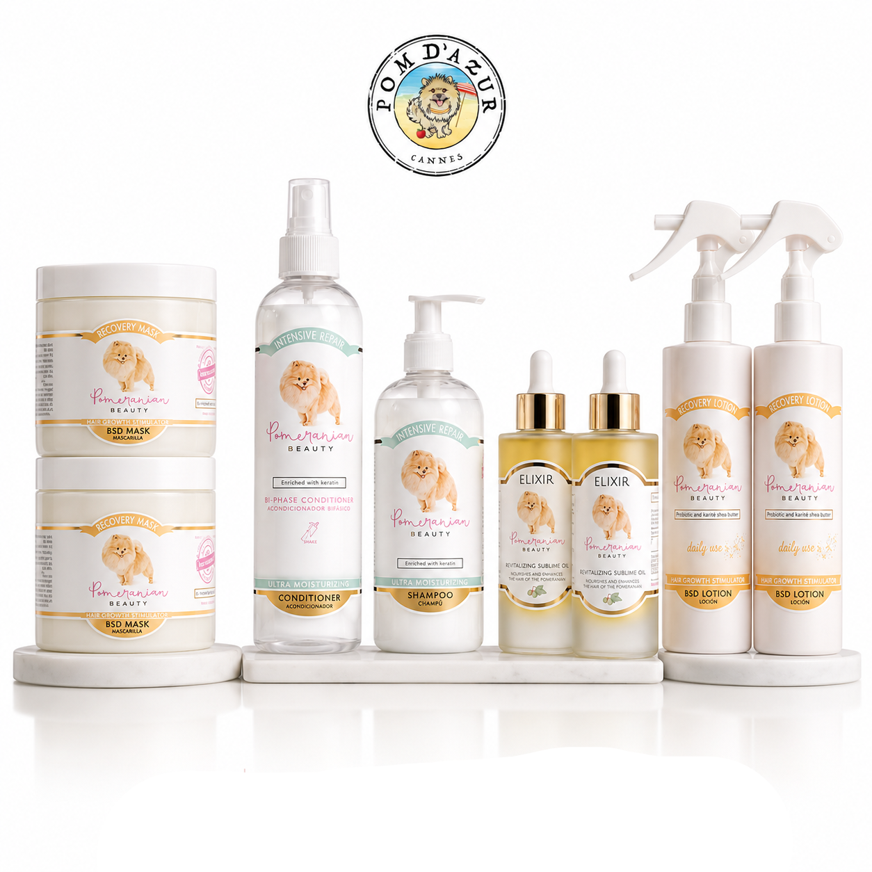 Traitement 3 Mois "Perte de pelage" Alopécie Poméranien Spitz Pack Complet