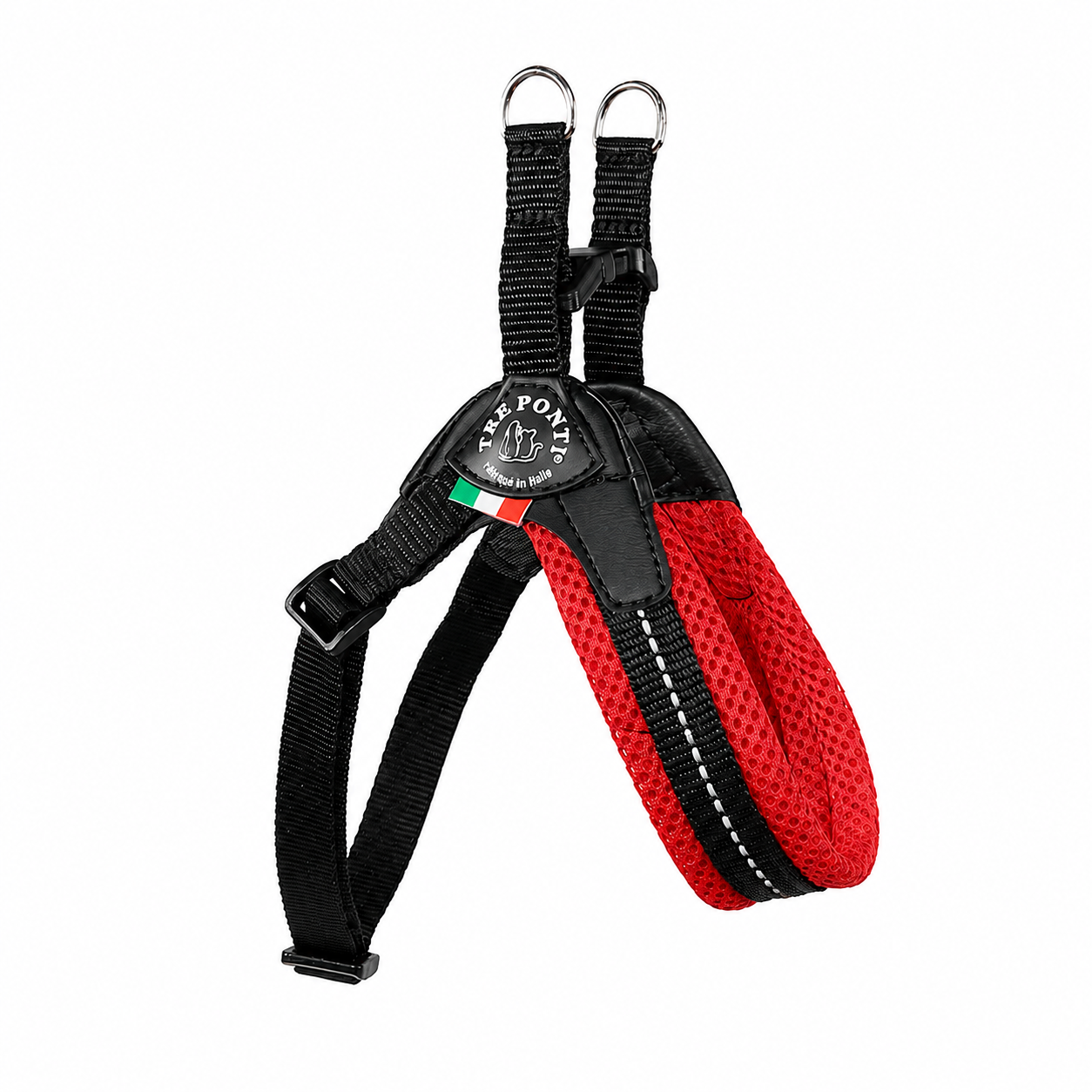 Harnais pour chien Léger et Réspirant Tre Ponti Mesh Rouge