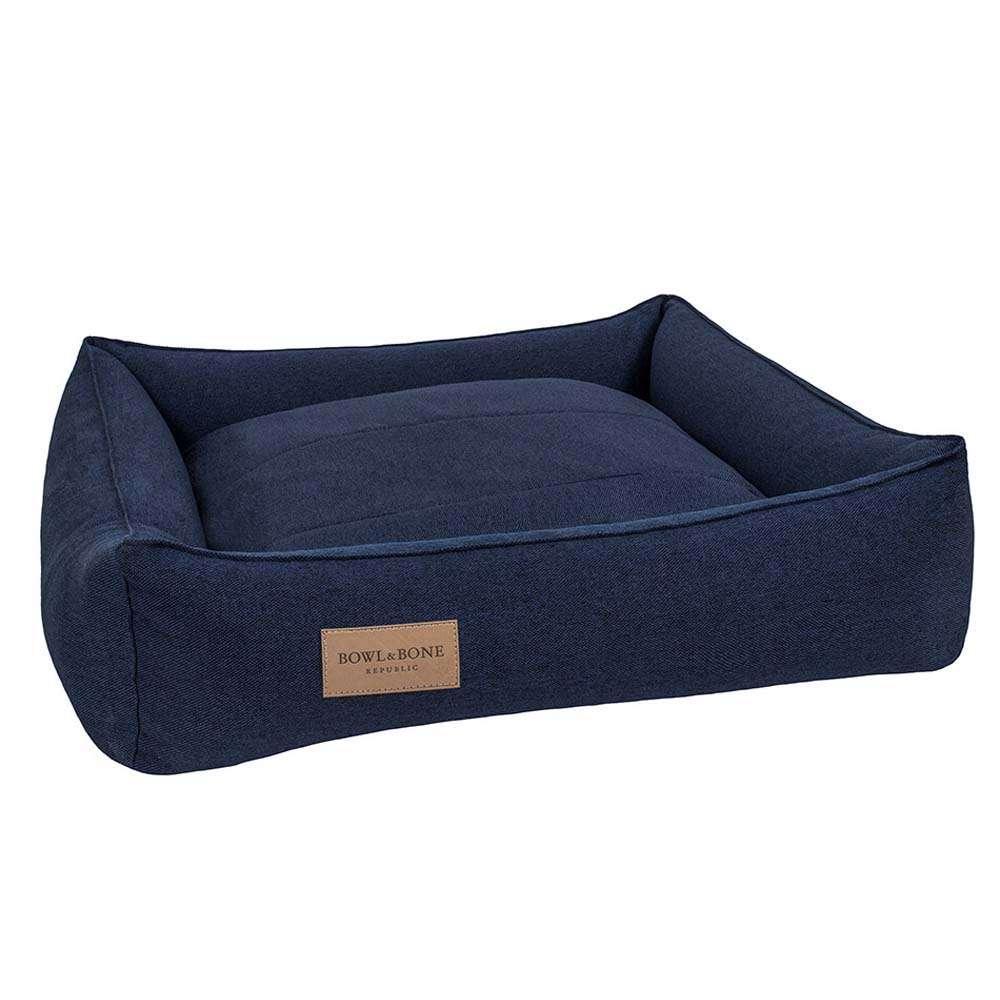 URBAN Lit pour Chien Confort Navy par Bowl and Bone - Pom D'Azur