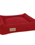 URBAN Lit pour Chien Confort Rouge par Bowl & Bone - Pom D'Azur