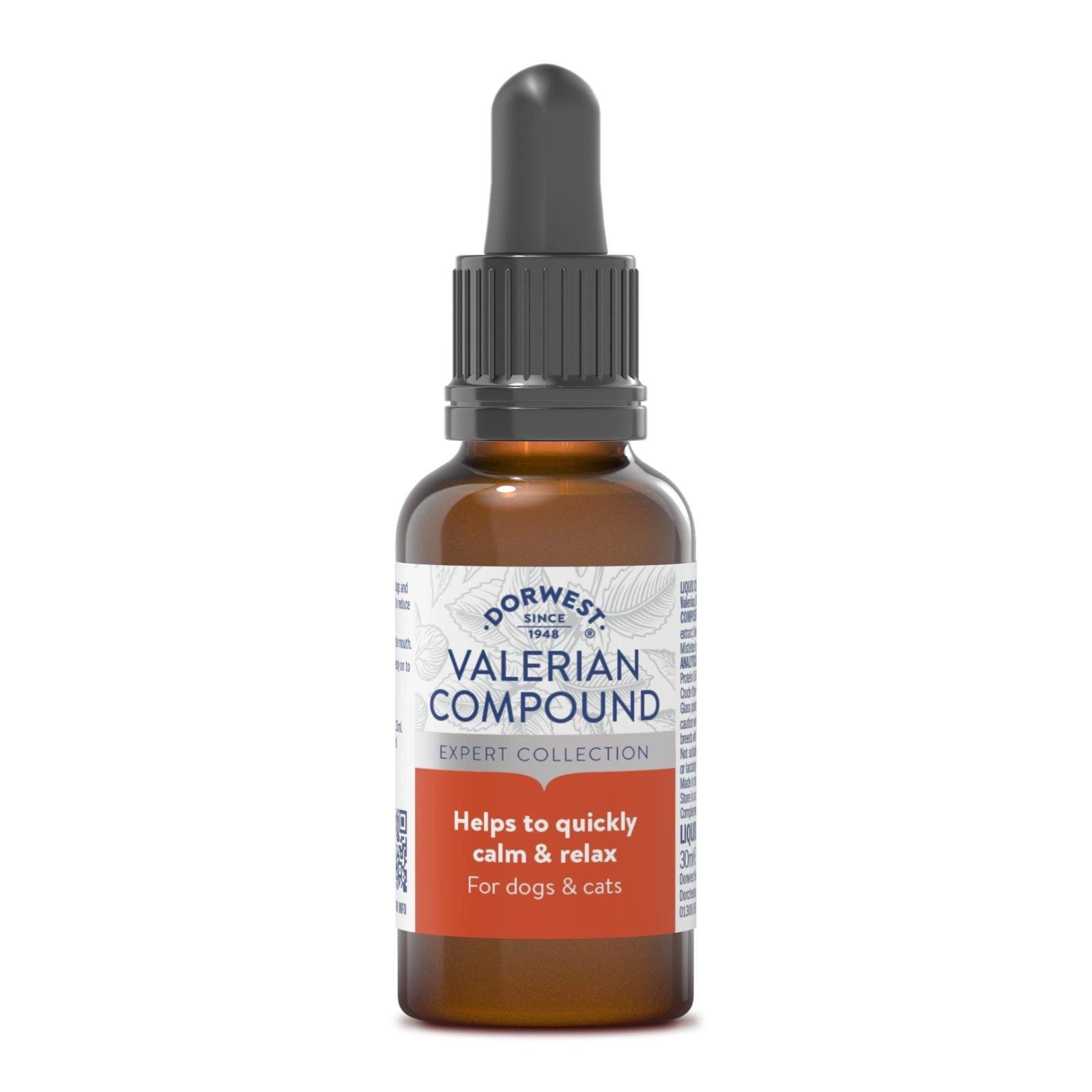 Valériane Supplement 'Anxiété et stress' pour Chien par Dorwest 100ml - Pom D'Azur