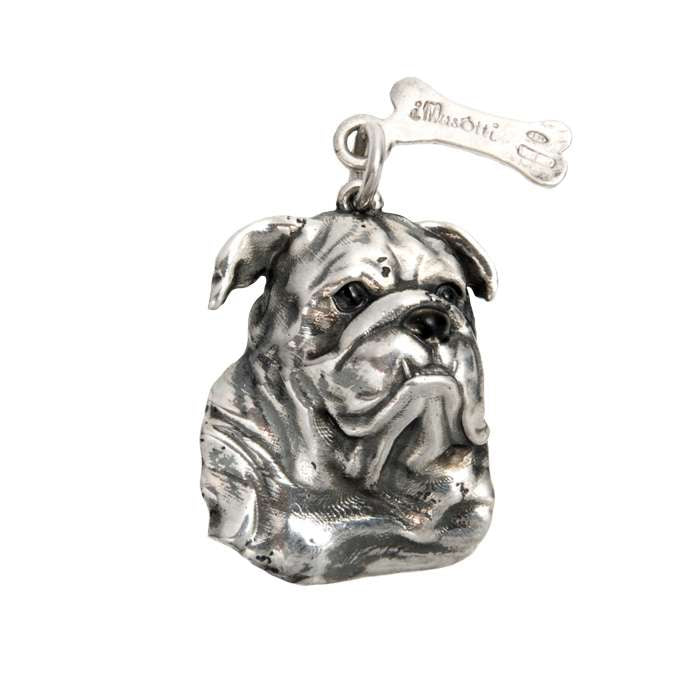 Sterling Silver iMusotti British Bulldog Pendant