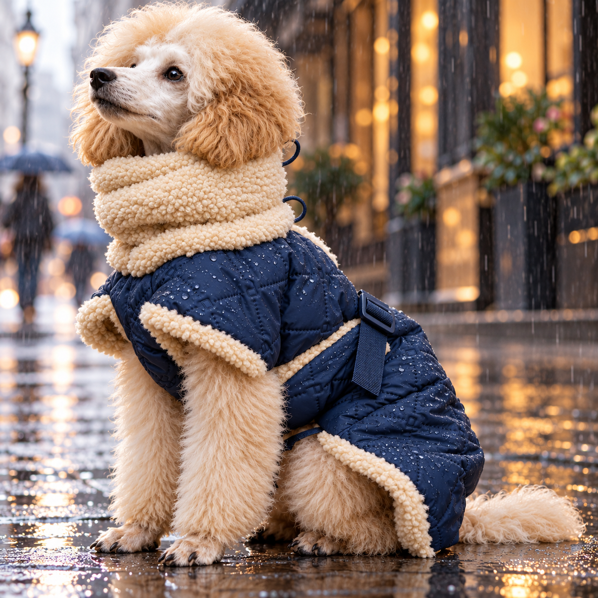 Manteau de Pluie pour Chien 'Sherpa Marine' par Paikka
