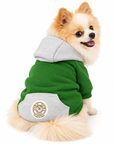 Sweat à Capuche pour Chien Vert & Gris – Élégance Sportive Sohopoms