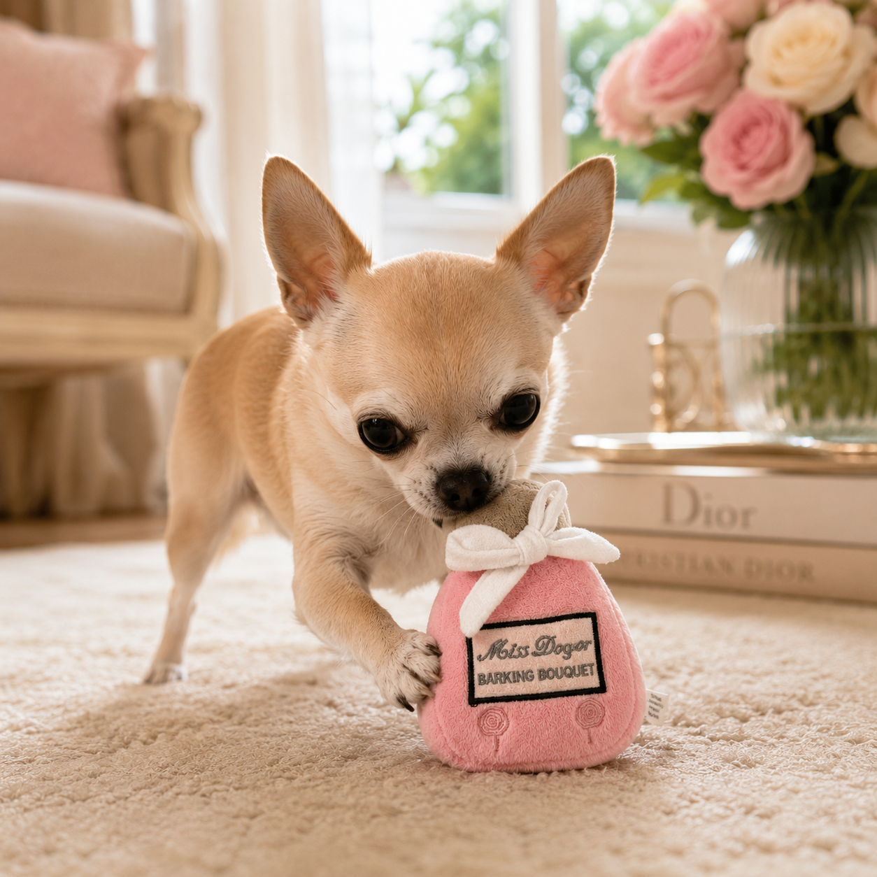 Miss Dogor – Jouet pour Chien "Barking Bouquet" avec Couineur