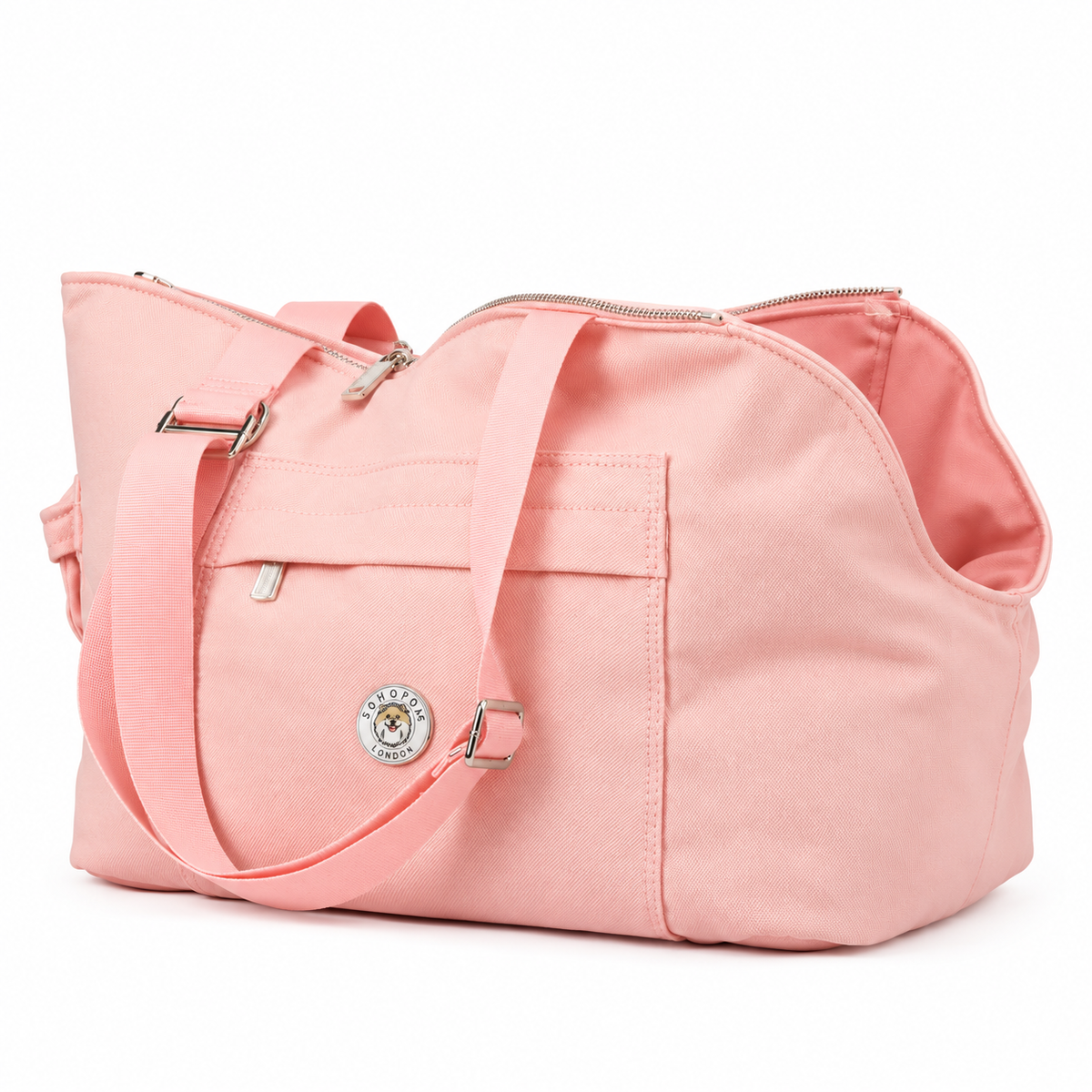 Sac de transport pour chien 'Héritage Riviera' Rose Absolu par SohoPoms ®