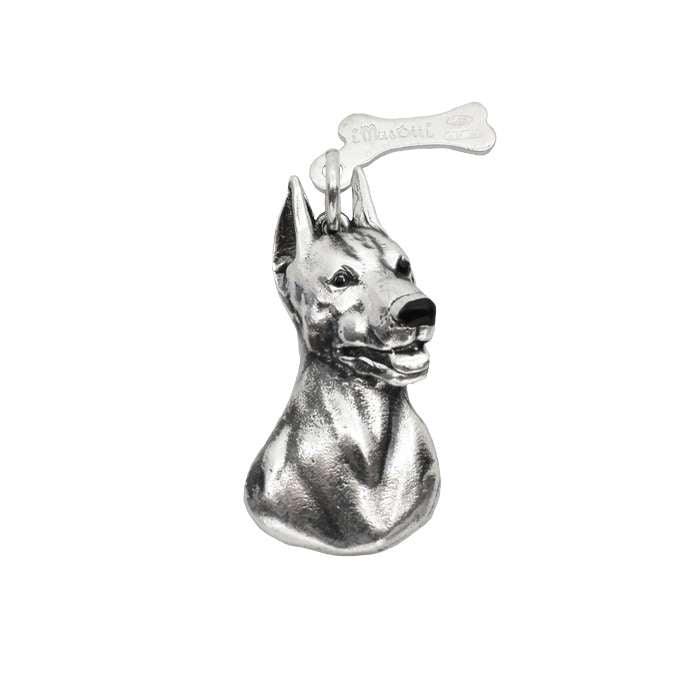 Sterling Silver iMusotti Doberman Pendant - Pom D'Azur