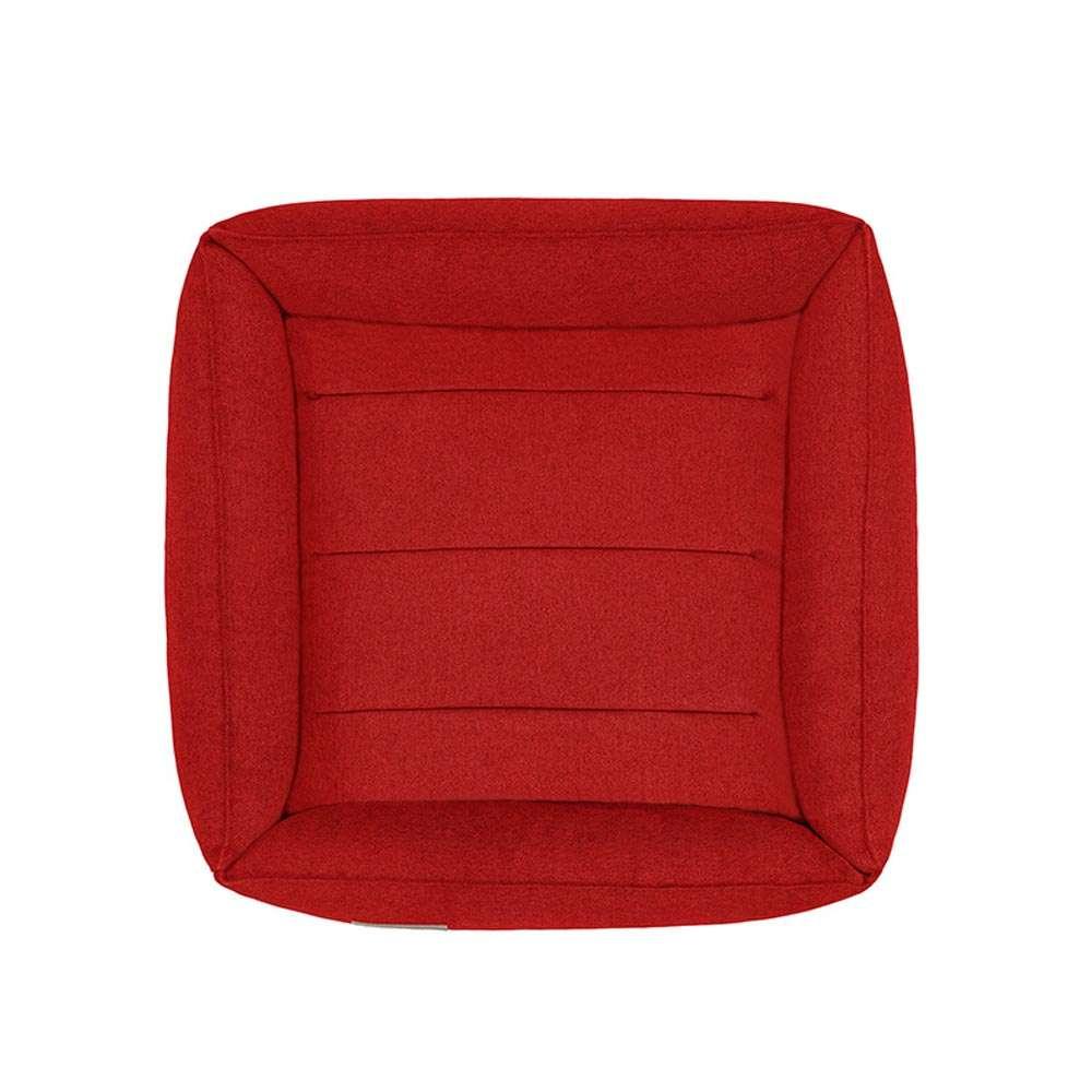 URBAN Lit pour Chien Confort Rouge par Bowl & Bone - Pom D'Azur