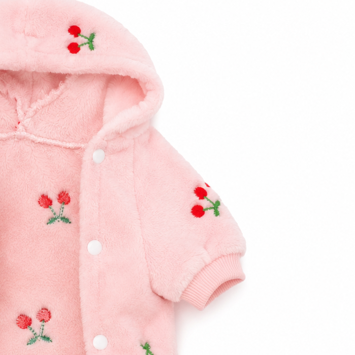 Pyjama Polaire pour Chien Cherry Rose par Sohopoms