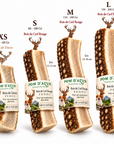 Bois de Cerf Fendu pour Chien 100% Naturel Pom d'Azur