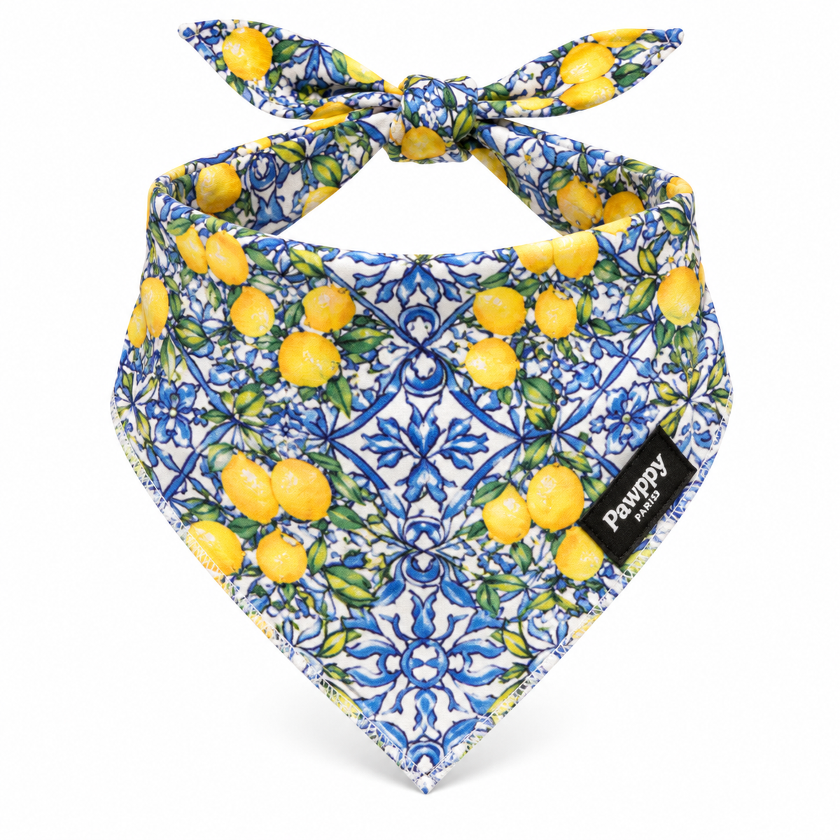 Bandana pour Chien Amalfi – Citrons &amp; Majolique Pawppy Paris