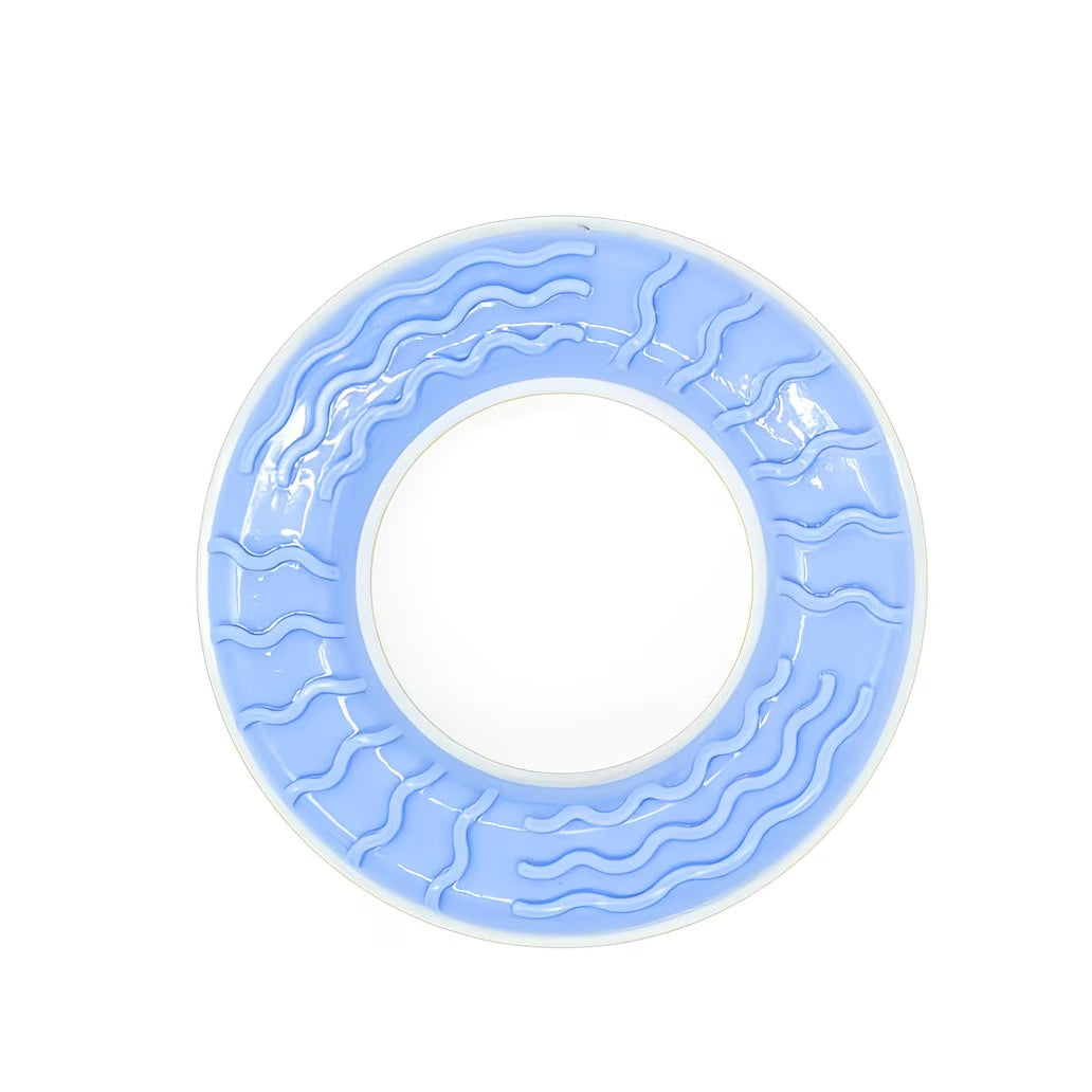 Anneau Rafraîchissant pour Chien à Congeler Jouet d'Eau Réutilisable 13,5cm bleu