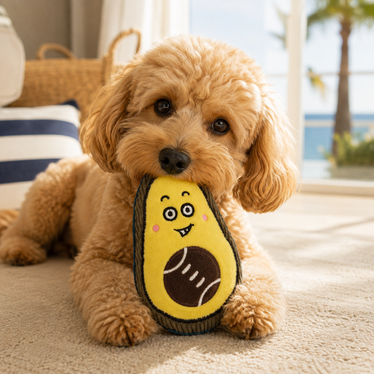 Avocat Riviera – Jouet pour Chien Pom d’Azur