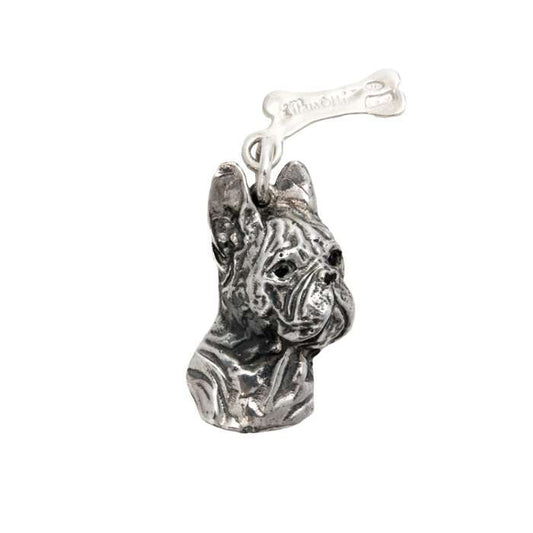 Sterling Silver iMusotti French Bulldog Pendant