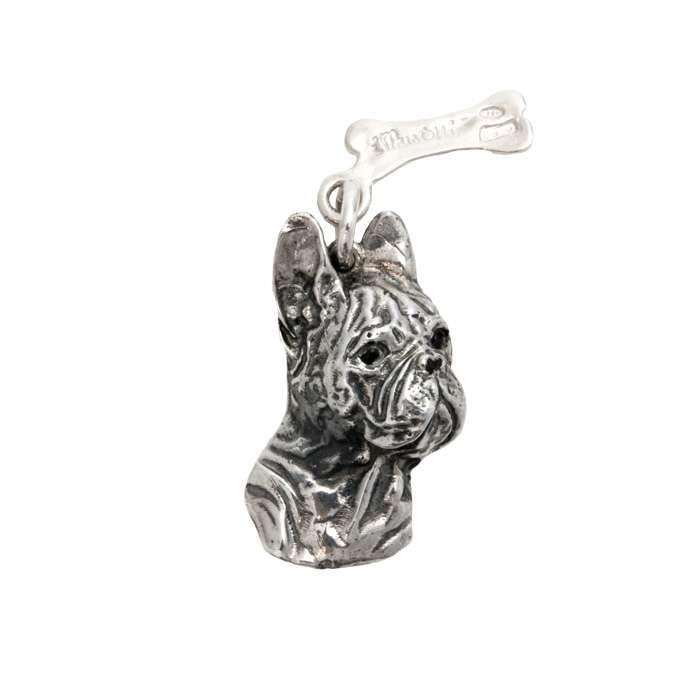 Sterling Silver iMusotti French Bulldog Pendant - Pom D'Azur