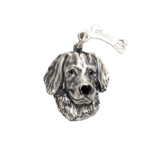 Sterling Silver iMusotti Golden Retriever Pendant