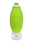 Gourde de Voyage pour Chien Leaf Rose 500 ml – Distributeur d’Eau Portable Étanche