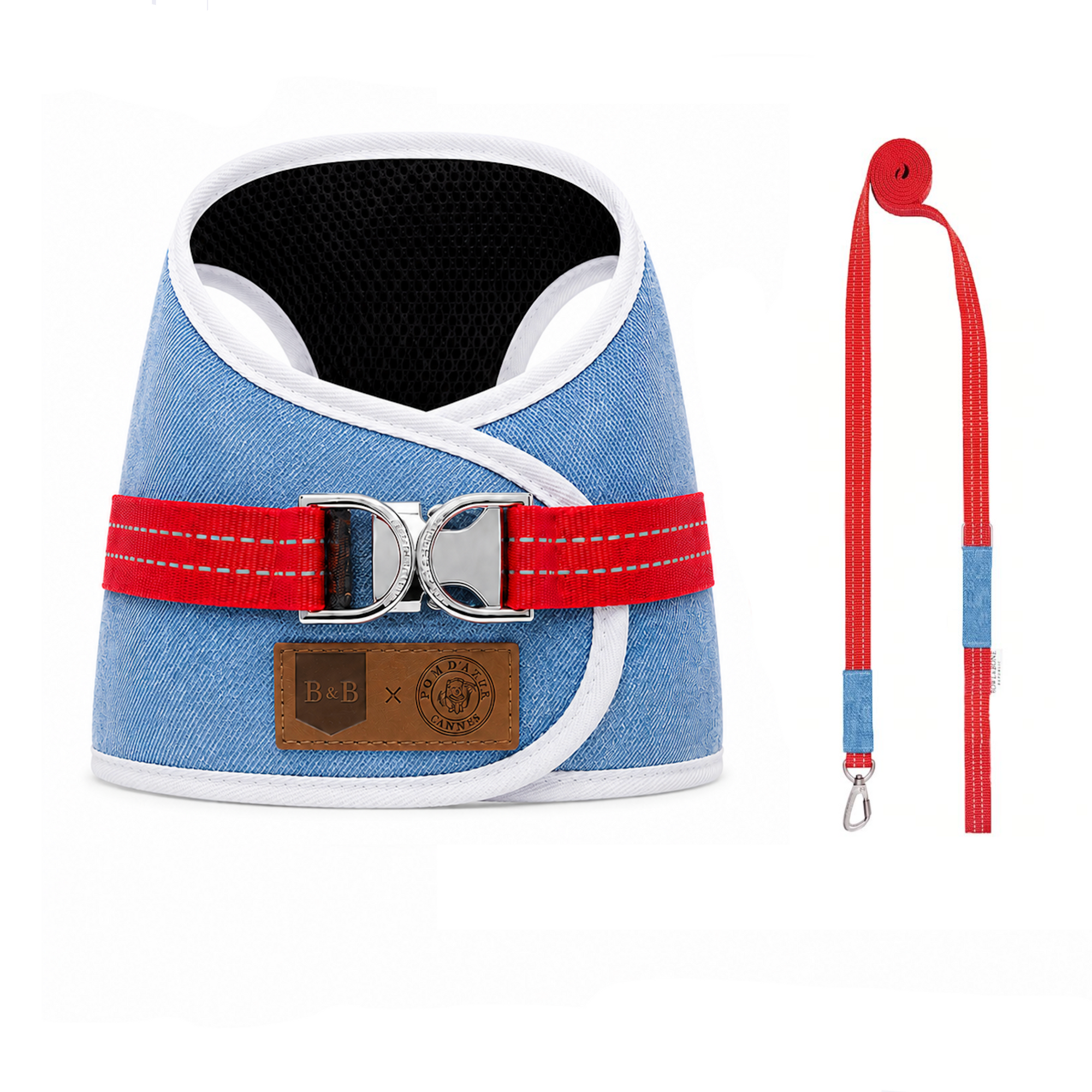 laisse chiens denim
