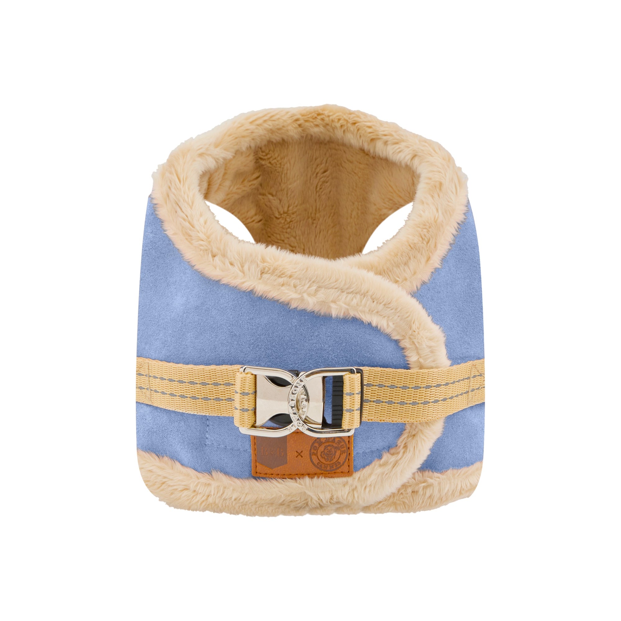 Manteau Harnais pour Chien YETI Bleu par Pom d'Azur Clair